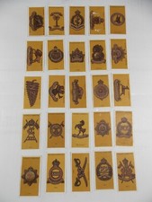 Players Cigarette Cards Colonial & Indian Army Badges 1916 Complete Set 25 picture