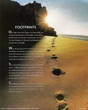Catholic print picture - FOOTPRINTS - 8
