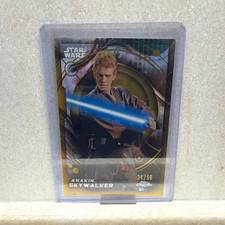 Topps 2026 Topps Chrome Star Wars Anakin #52 34/50 True Gold picture