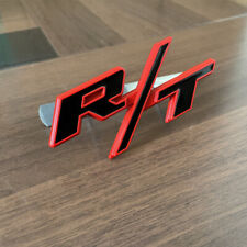OEM For RT Front Grill Emblems R/T Car Badge New Black Red Nameplate Sticker picture