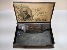 Antique 1900's Copper BUSINESS CARD HOLDER - Pacific Mutual Life Insurance Co. picture