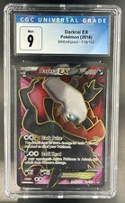 2016 Pokemon XY BREAKpoint Darkrai #118/122 CGC 9 picture