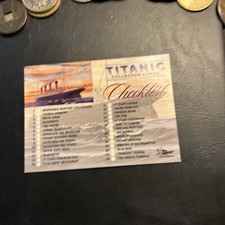 Jb3a 1998 Dart Titanic Collector #72 Checklist picture