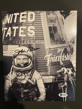 John Glenn Mercury Astronaut Signed 8x10 Beckett COA picture