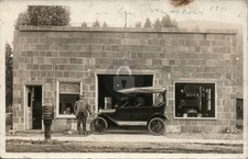 Automobile Car Garage Gas Station WESTFIELD PA Tioga Co RPPC Photo Postcard COPY picture