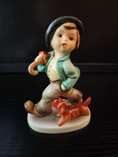 Goebel Hummel Strolling Along #5 TMK-6 Boy w/ Dog Figurine W Germany 5”  Vtg picture