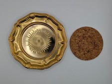 Vtg Mid Century WMF of America Golden 49er Series Gold Electroplate Dish picture