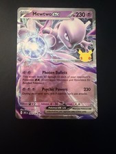 Mewtwo ex 064/128 Ultra Rare ME: 30th Celebration Pokemon Holo Near Mint picture