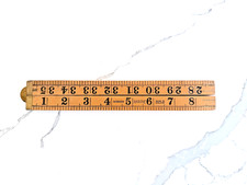 Rabone Vintage Original No. 1167 Boxwood Folding Rule Ruler Made in England picture