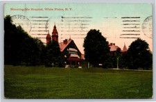 Bloomingdale Hospital White Plains NY 1910 Postcard Clock Tower picture