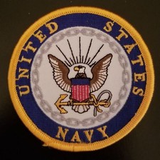 US NAVY 3 INCH ROUND PATCH - NEW DESIGN - MADE IN THE USA picture