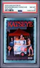 Katseye Manon Megan Yoonchae 2025 GAS Trading Cards Teal Foil 6/10 PSA 8 RC picture