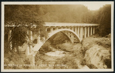 1927 RPPC Bridge of Progress near Ben Lomond California Vintage Postcard A2545 picture