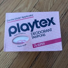 Vtg 80's Playtex Gentle Glide Applicator Deodorant Tampons NEW *Prop Use Only picture
