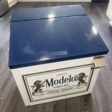 Vintage Beer Cooler “Modelo especial Cerveza” 17.5”H 16”W 13.25” D Great Gift picture