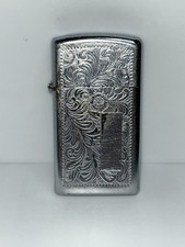Zippo: Vintage 1970’s Venetian Zippo Lighter: New Factory Hinge & Lighter Insert picture