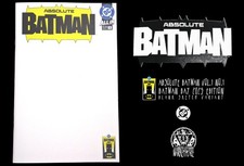 Absolute Batman Vol. 1 No.1 Blank Sketch Batman Day 2025 Special Edition NM picture