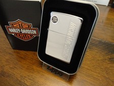 HARLEY DAVIDSON HIGH POLISH CHROME ZIPPO LIGHTER MINT IN BOX 1999 picture