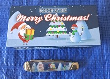 RR2521 Rough Ryder 25 Years MERRY CHRISTMAS Trapper Pocket Knife - 2022 picture