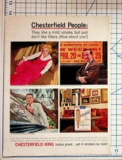1960s Chesterfield Cigarettes Vintage Print Ad St. Louis People Tobacco picture