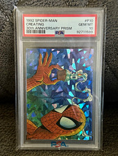 1992 Spider-Man 30th Anniversary Prism #P10 Creating PSA 10 💎💎💎 picture