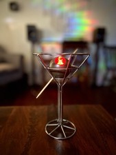 Vintage 1993 David Krys Martini  Lamp – Postmodern Pop Art 🍸✨ picture