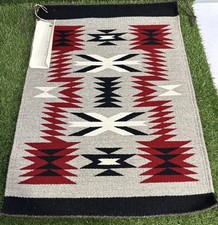 Handwoven Southwestern Wool Wall Hanging Rug Klagetoh Ganado Style 21”X15” picture