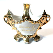 SHARON Stroudsburg, Pennsylvania PA Antique Souvenir China GOLD TRINKET  picture
