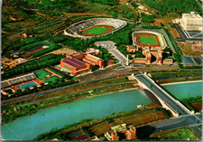 1963 Rome Italy Foro Italico Aerial View Stadio Olimpico Postcard picture