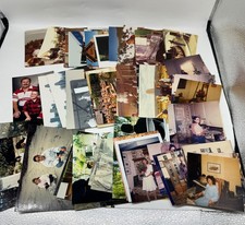 Lot of 50 Vintage Found Photos Color 70s 80s Travel Amusement Parks Family picture