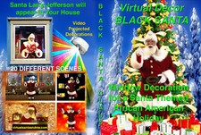 BLACK VIRTUAL SANTA, AFRICAN AMERICAN SANTA LARRY JEFFERSON DVD by Jon Hyers picture
