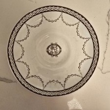 WHITE STAR SAUCER Authentic. Impeccable Condition. Five Inches Diameter. Rare. picture