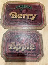 Vintage Mom's Pie Co. Trivet Set 2 Heat Resistant Apple/Berry picture