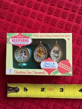 2019 Hallmark NIFTY FIFTIES KEEPSAKE ORNAMENTS 3 Glass Blown Retro Ornaments picture