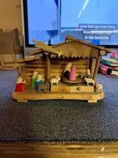 Vintage Wooden Nativity Karen Carson Creations 1 Piece Dayton Ohio ..., picture