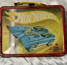 Hot Wheels Vintage 1969 Red Line Metal Lunch Box  Mattel,King Seeley picture