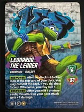UniVersus TMNT Leonardo the Leader #6/186 Teenage Mutant Ninja Turtles Card picture
