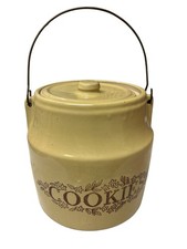 Vintage Ceramic Cookie Jar From The 60’s. Maple Leaf Manmouth ILL USA picture