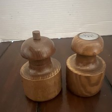 Copco Michael Lax MOD Hardwood Set Salt Shaker&Pepper Grinder Mid Century 70’s picture