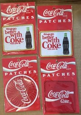 Vintage 1995 COCA COLA Patch Set Of 4 NOS THINGS GO BETTER W/ COKE picture
