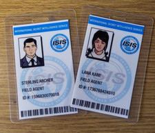 Archer TV Series ID Badge - Field Agent Sterling Archer & Lana Kane Cosplay picture