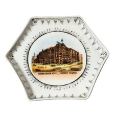 GRAND UNION HOTEL Toronto CANADA Souvenir Porcelain Trinket CHINA ANTIQUE DISH picture
