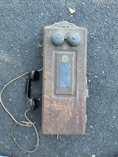 1907 Antique Chicago Telephone Supply Co. Oak Wall Phone picture