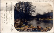 Okawville, Illinois - River View 1904 Postcard picture