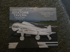 Godinger Art Co Airplane Bottle Opener The Aviators Tavern Collection Bar Nickel picture