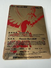 Ho-oh GX Gold Metal Pokémon Card Fan Art picture