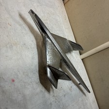 1957 Chevrolet Bel Air Hood Ornament Emblem Chrome V Airplane Design picture