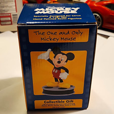 Disney Mickey Mouse Hand Painted Resin Figurine 4 1/4 in Tall picture