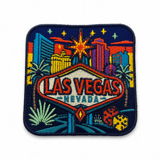 Las Vegas Patch – 3 Inch Embroidered Iron On Nevada Travel Souvenir picture