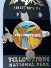 Yellowstone National Park ~ Lower Falls ~ Lapel Pin Collectors TRAVEL SOUVENIR  picture